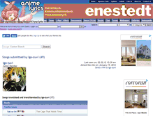 Tablet Screenshot of igo-zuvi.animelyrics.com