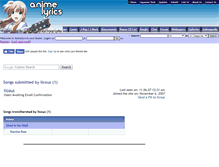 Tablet Screenshot of licous.animelyrics.com